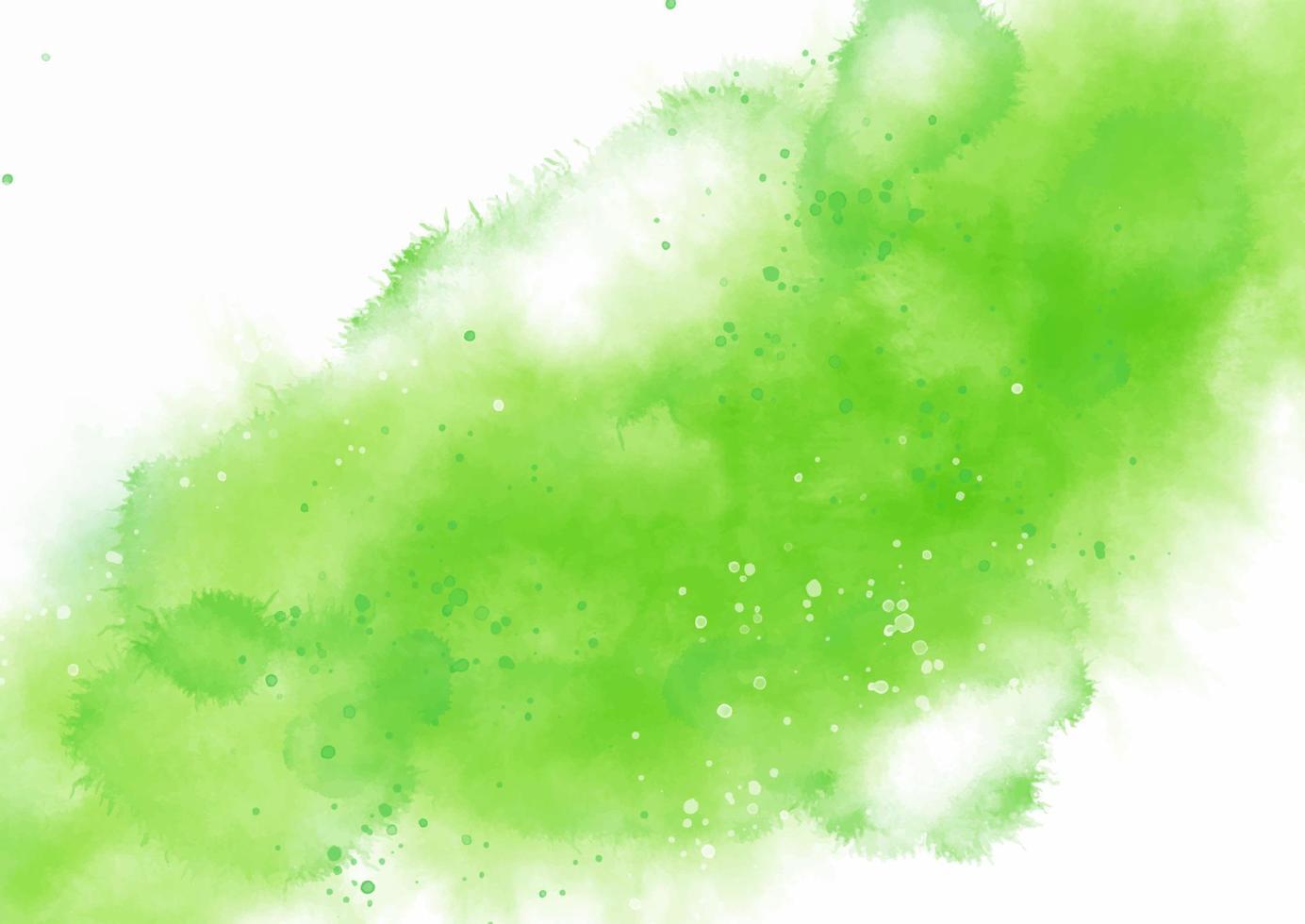 handgemalter grüner aquarellbeschaffenheitshintergrund vektor
