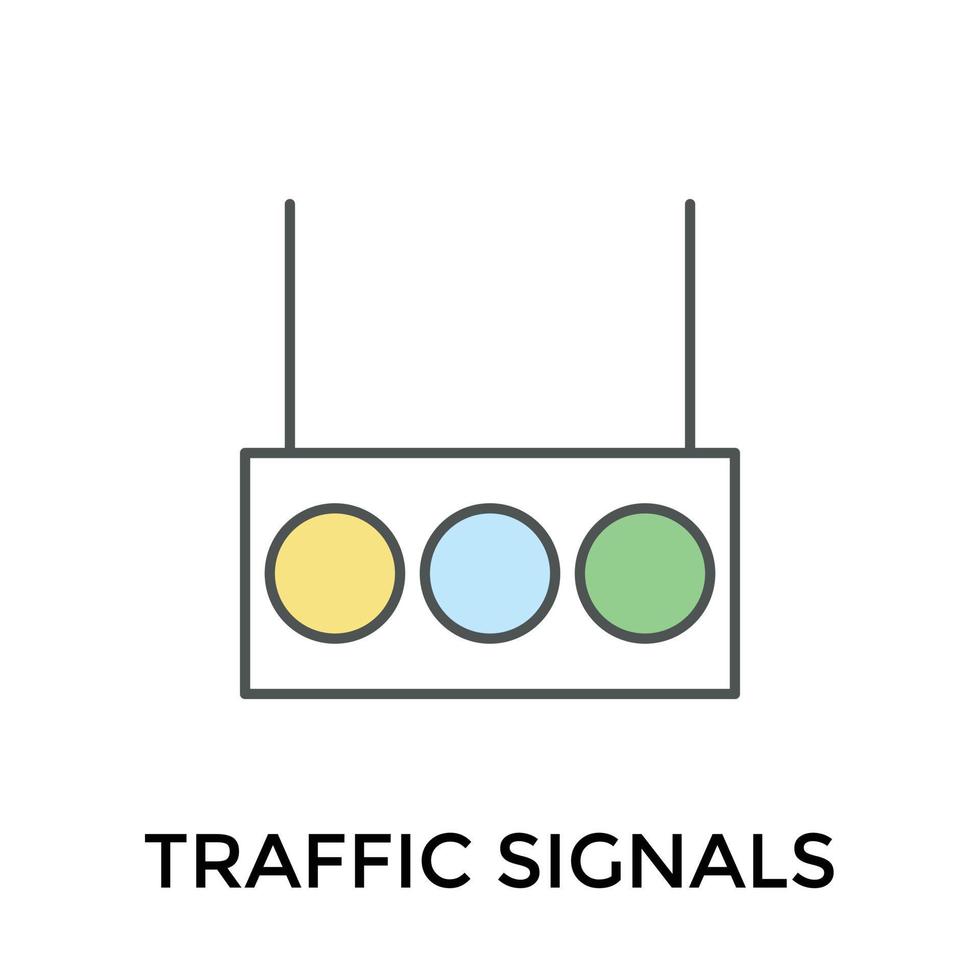 trendige Ampeln vektor