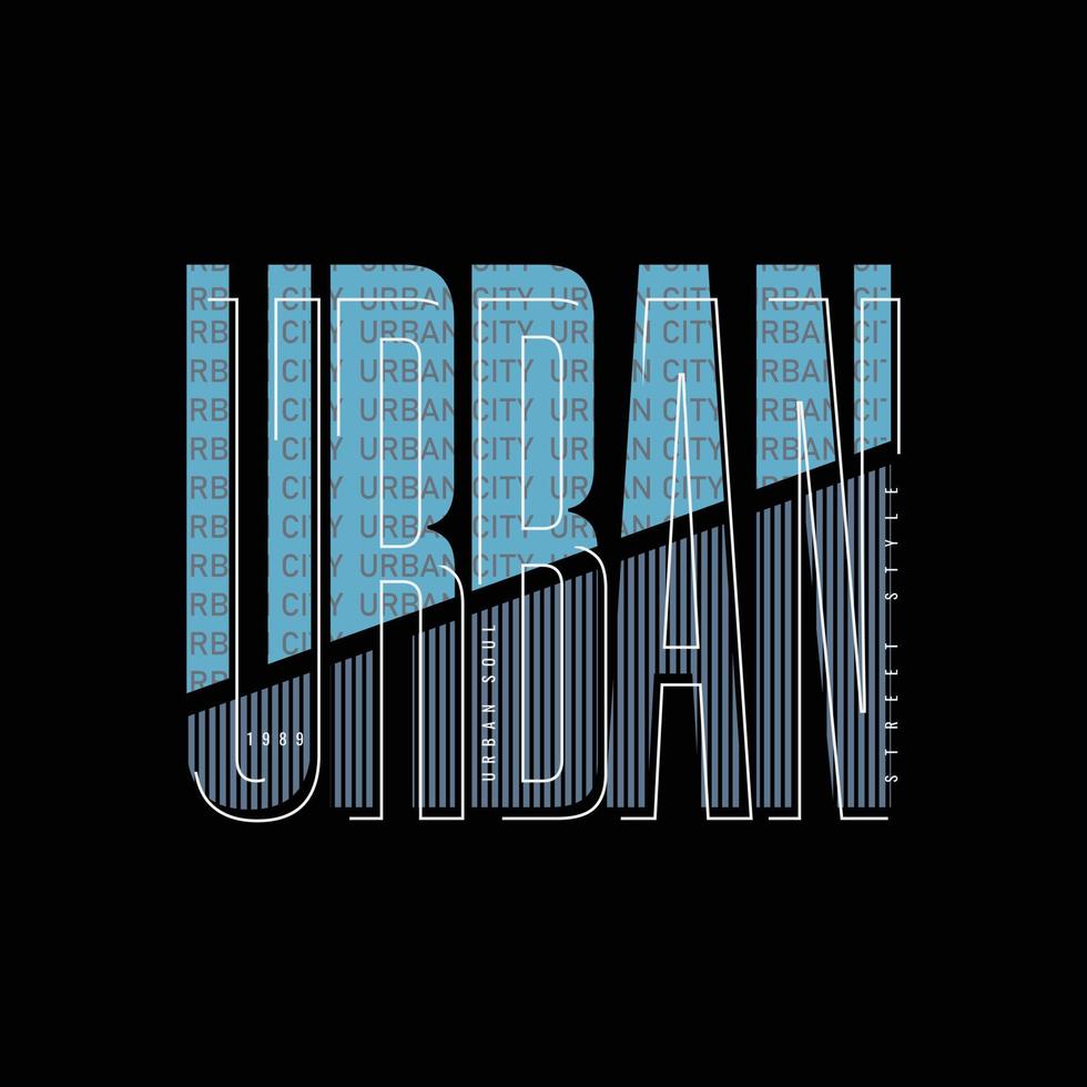 urban t-shirt och kläddesign vektor