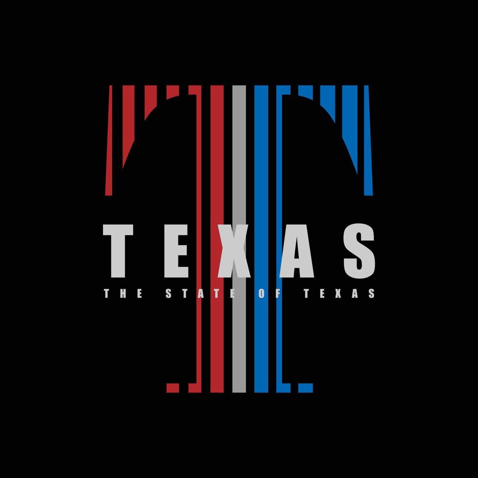 Texas T-Shirt und Bekleidungsdesign vektor