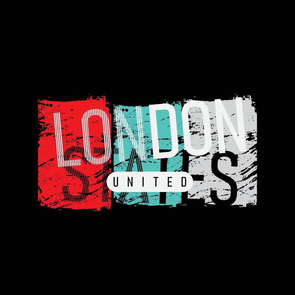 London-Typografie-Vektor-T-Shirt-Design vektor