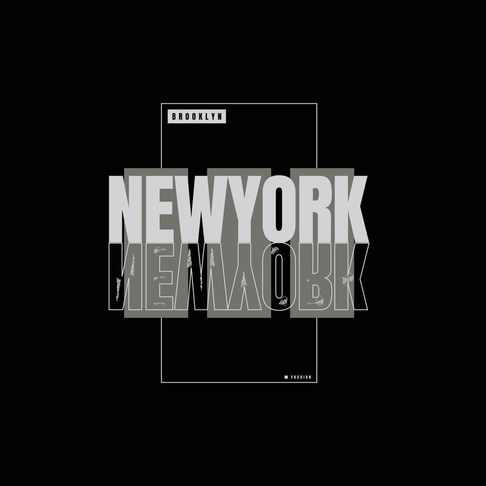 new york urban t-shirt och kläddesign vektor