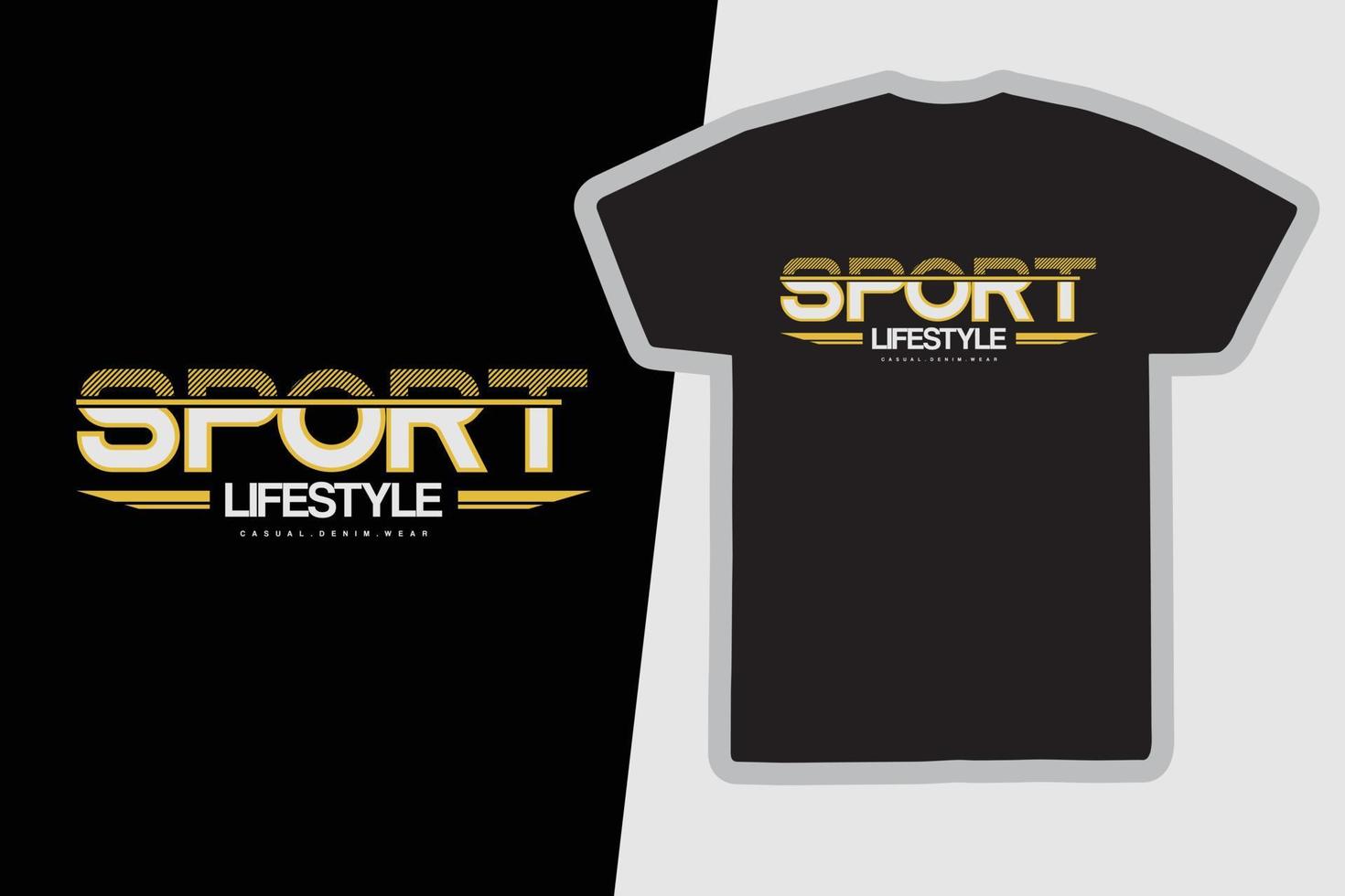 sport livsstil t-shirt och kläder design vektor