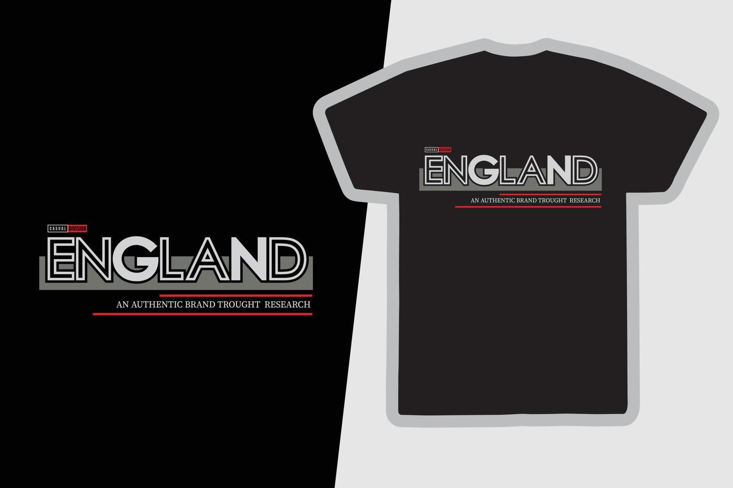 England T-Shirt und Bekleidungsdesign vektor