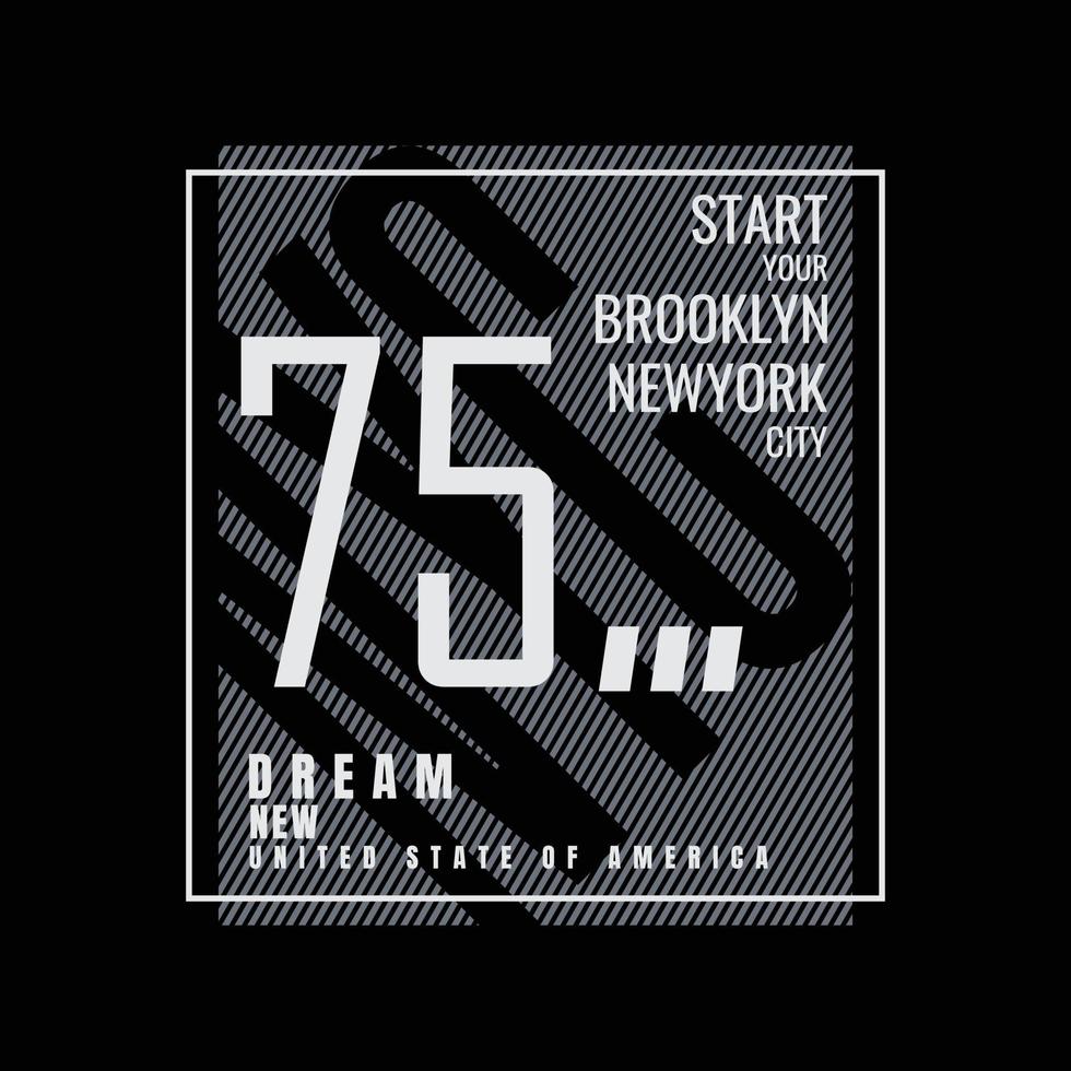 new york city typografi vektor t-shirt design