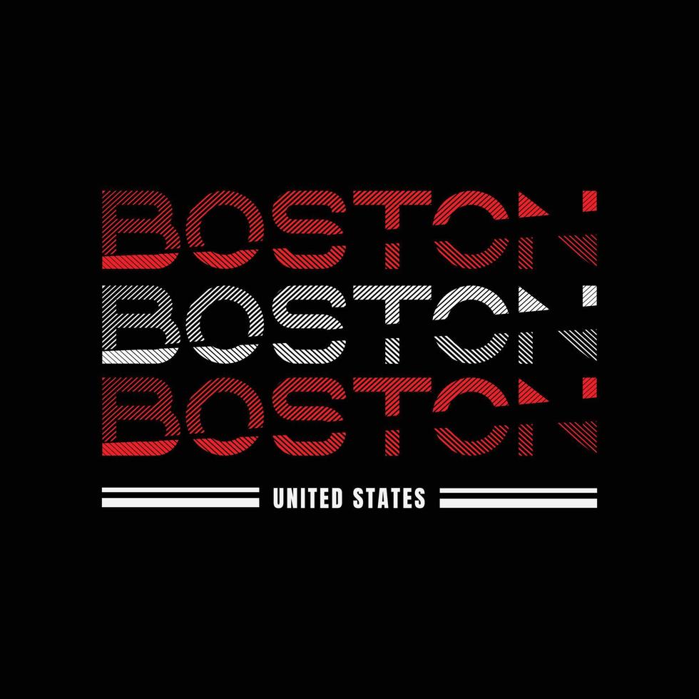 Boston-Typografie-Vektor-T-Shirt-Design vektor