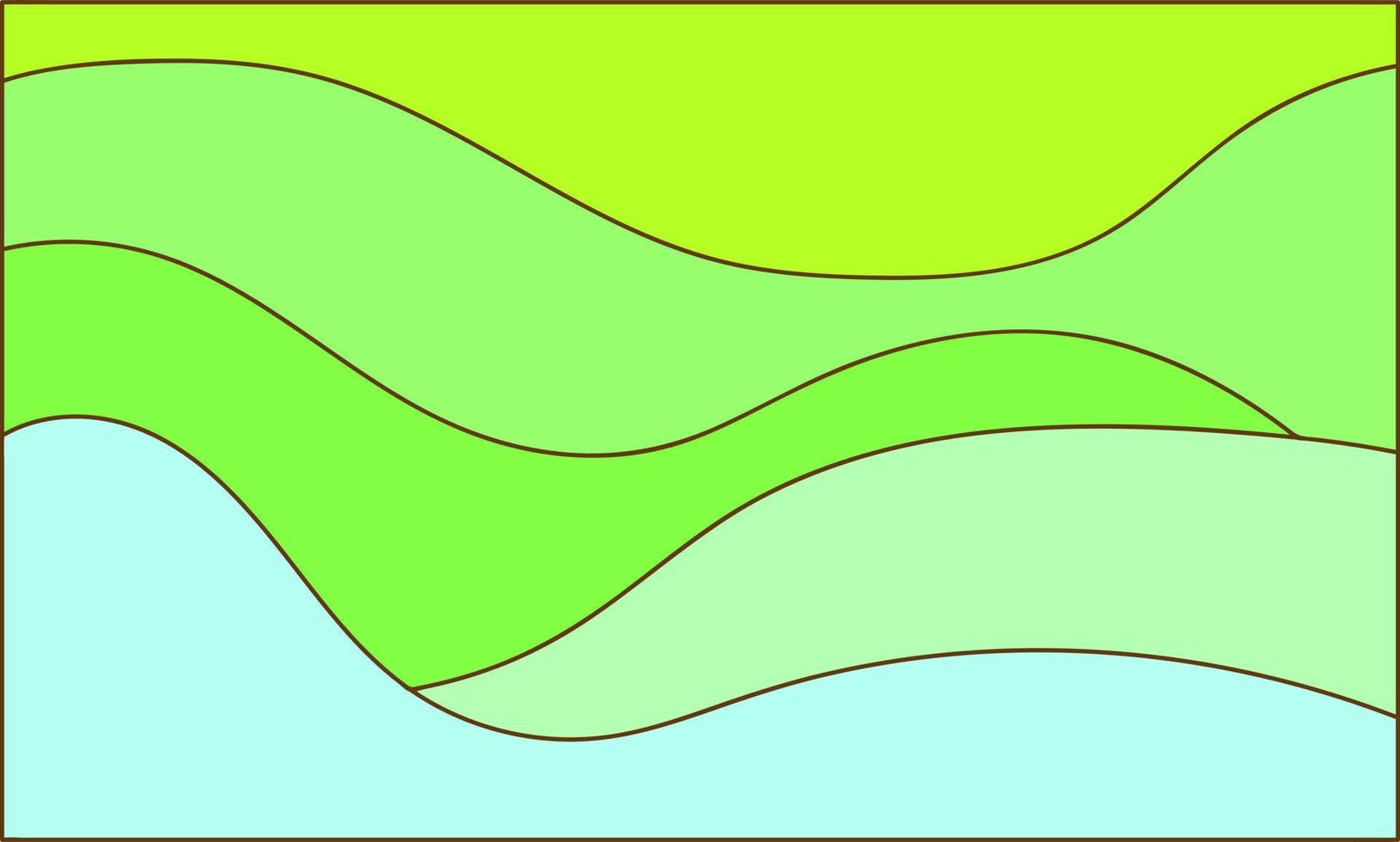 gewellter grüner Hintergrund. ideal für Themen, Banner und mehr vektor