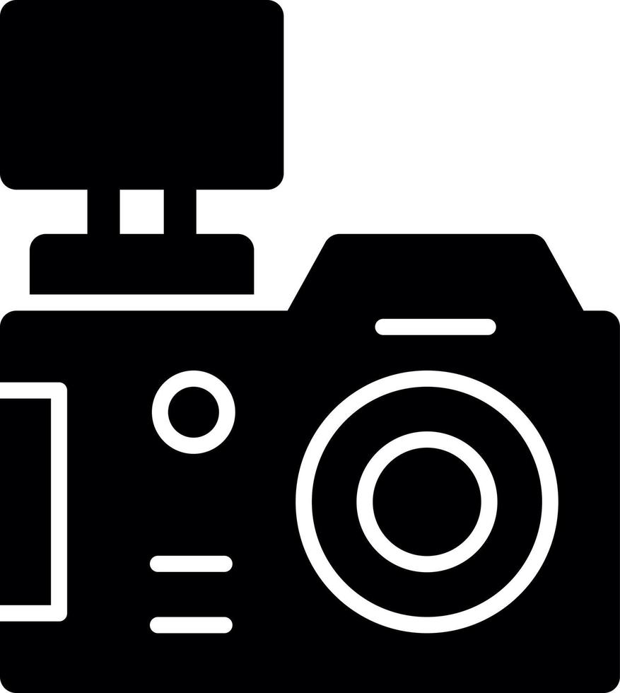 dslr-kamera-glyphensymbol vektor