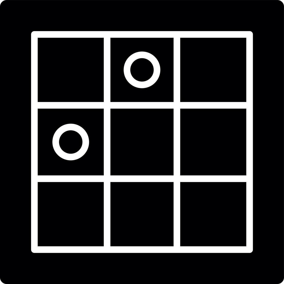 Glyphen-Symbol für die Schachspiellinie vektor