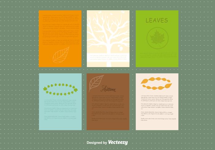 Herbst-Design-Broschüre vektor