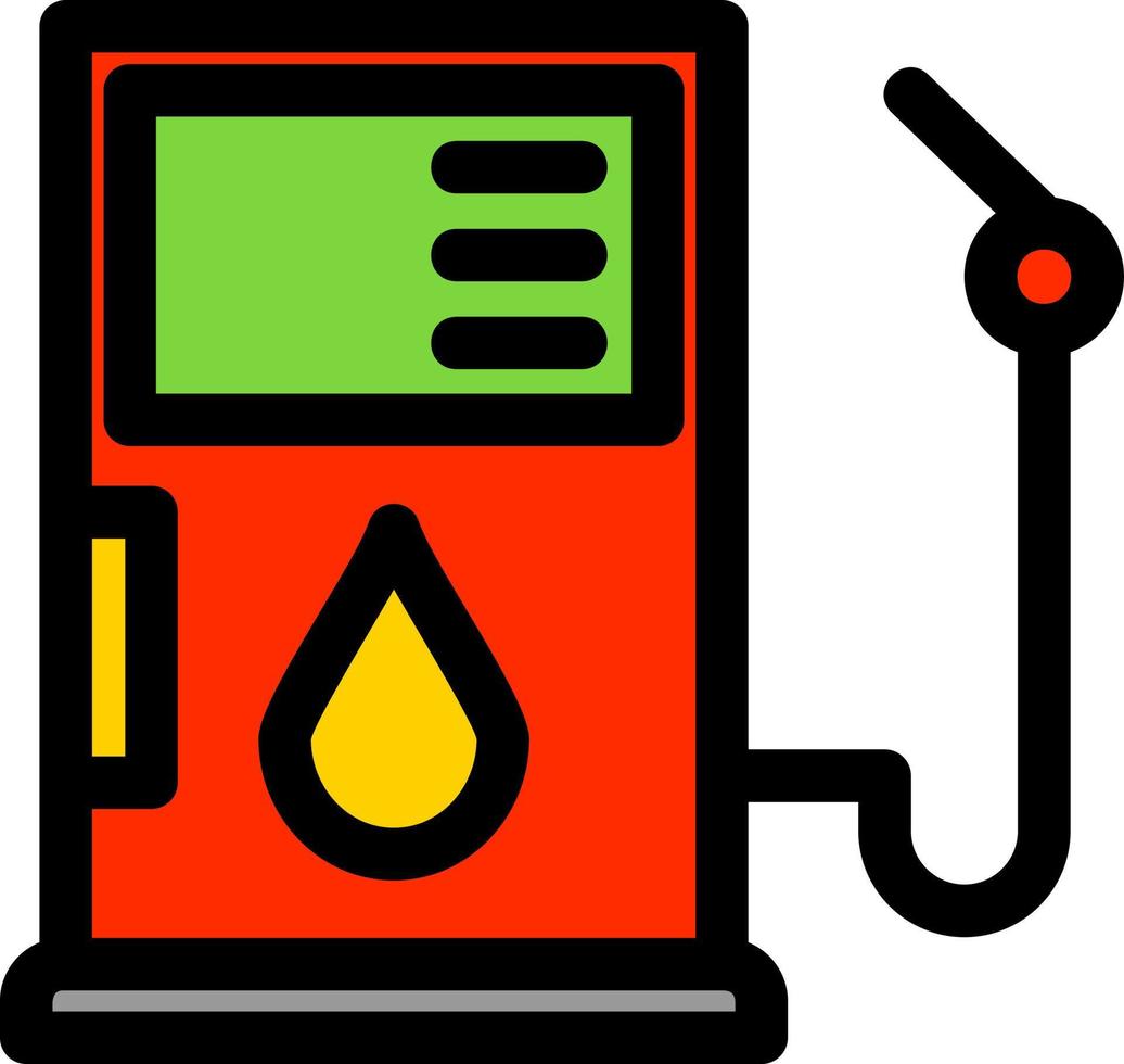 gas bränsleledning fylld ikon vektor