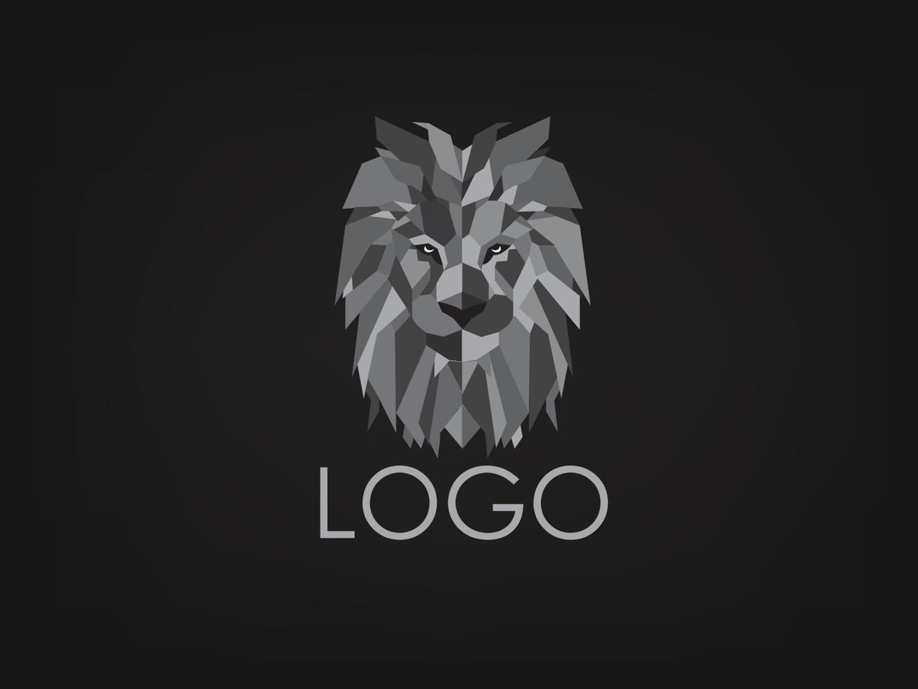 lejon logotyp design, kung logotyp vektor