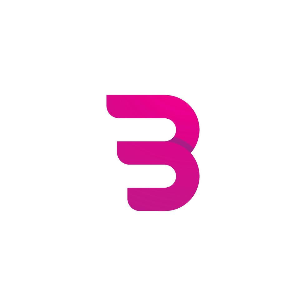 Buchstabe b Logo-Symbol-Design-Vorlage, kreatives b-Logo-Symbol vektor