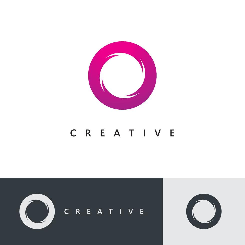 Buchstabe o-Logo-Vektorvorlage, kreatives o-Buchstaben-Anfangslogo-Design vektor