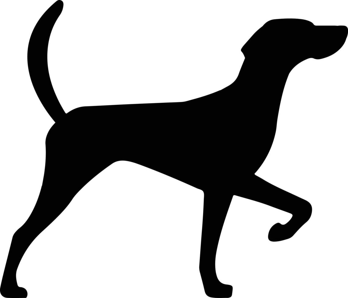 Hundesilhouette, Hundevektor vektor