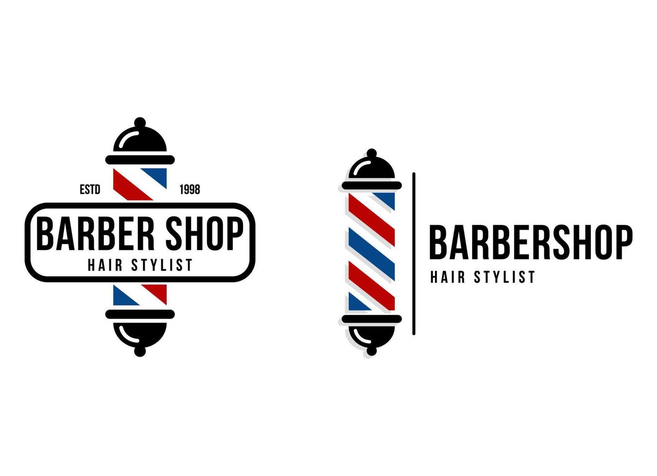 Barbershop logotyp vektor design.