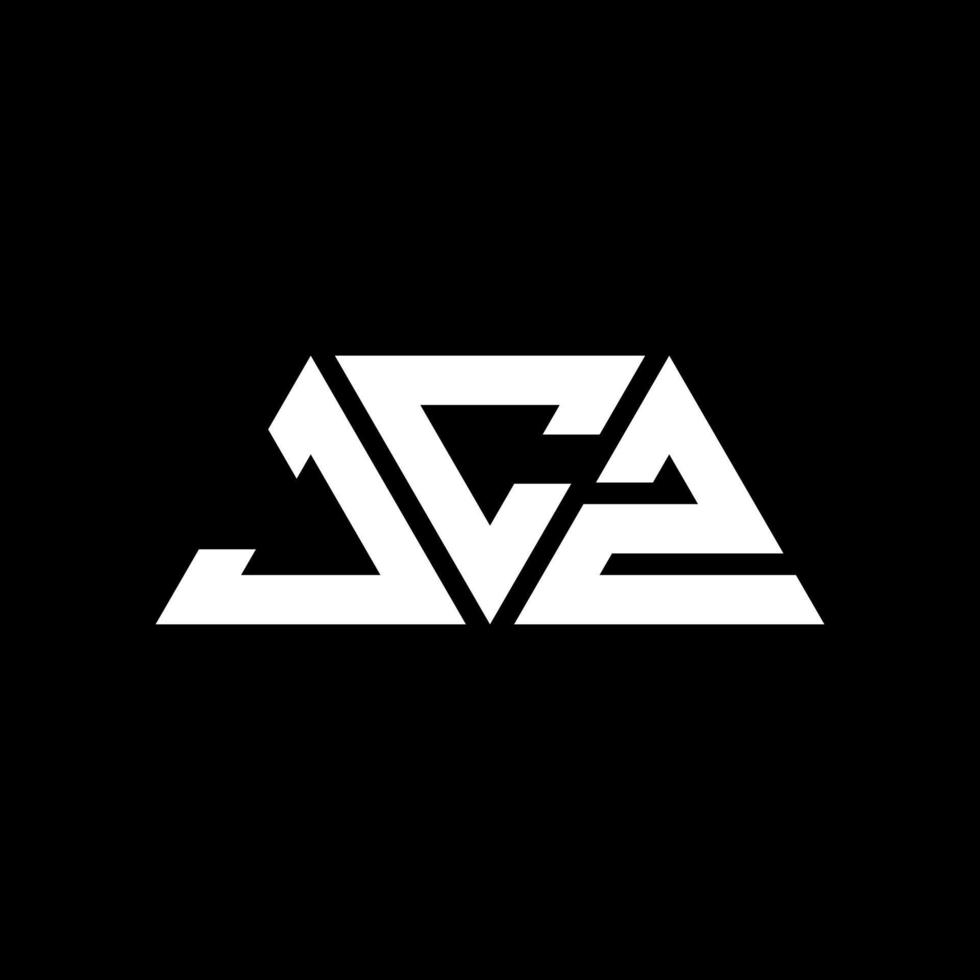 jcz Dreiecksbuchstaben-Logo-Design mit Dreiecksform. Jcz-Dreieck-Logo-Design-Monogramm. Jcz-Dreieck-Vektor-Logo-Vorlage mit roter Farbe. jcz dreieckiges Logo einfaches, elegantes und luxuriöses Logo. jcz vektor