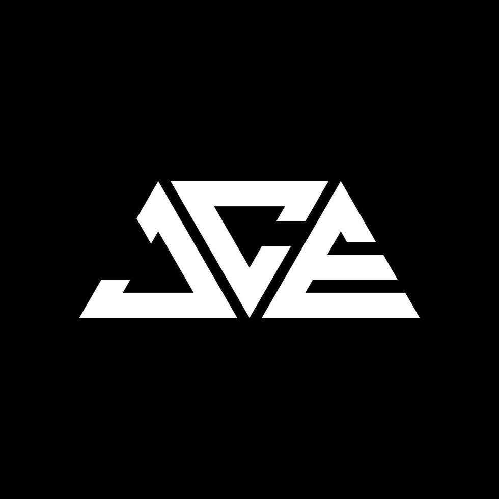 jce Dreiecksbuchstaben-Logo-Design mit Dreiecksform. JCE-Dreieck-Logo-Design-Monogramm. jce-Dreieck-Vektor-Logo-Vorlage mit roter Farbe. jce dreieckiges Logo einfaches, elegantes und luxuriöses Logo. jce vektor