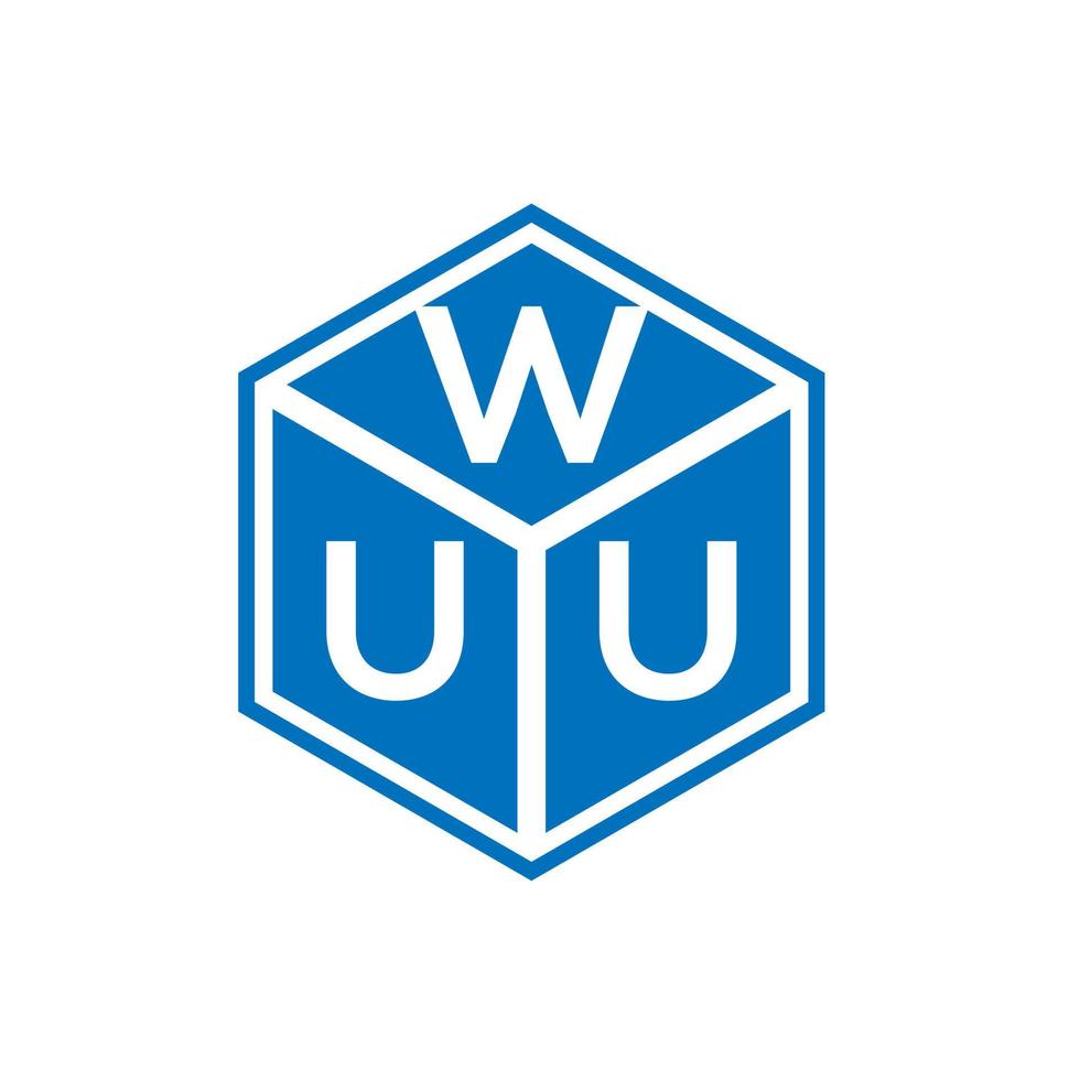 Wuu-Brief-Logo-Design auf schwarzem Hintergrund. wuu kreative Initialen schreiben Logo-Konzept. Wuu Briefdesign. vektor