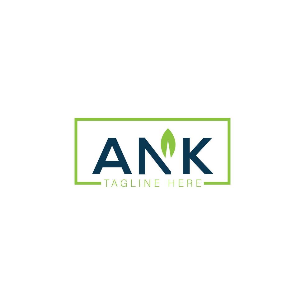 ank-Buchstaben-Logo-Design auf weißem Hintergrund. ank kreative Initialen schreiben Logo-Konzept. ank-Brief-Design. vektor