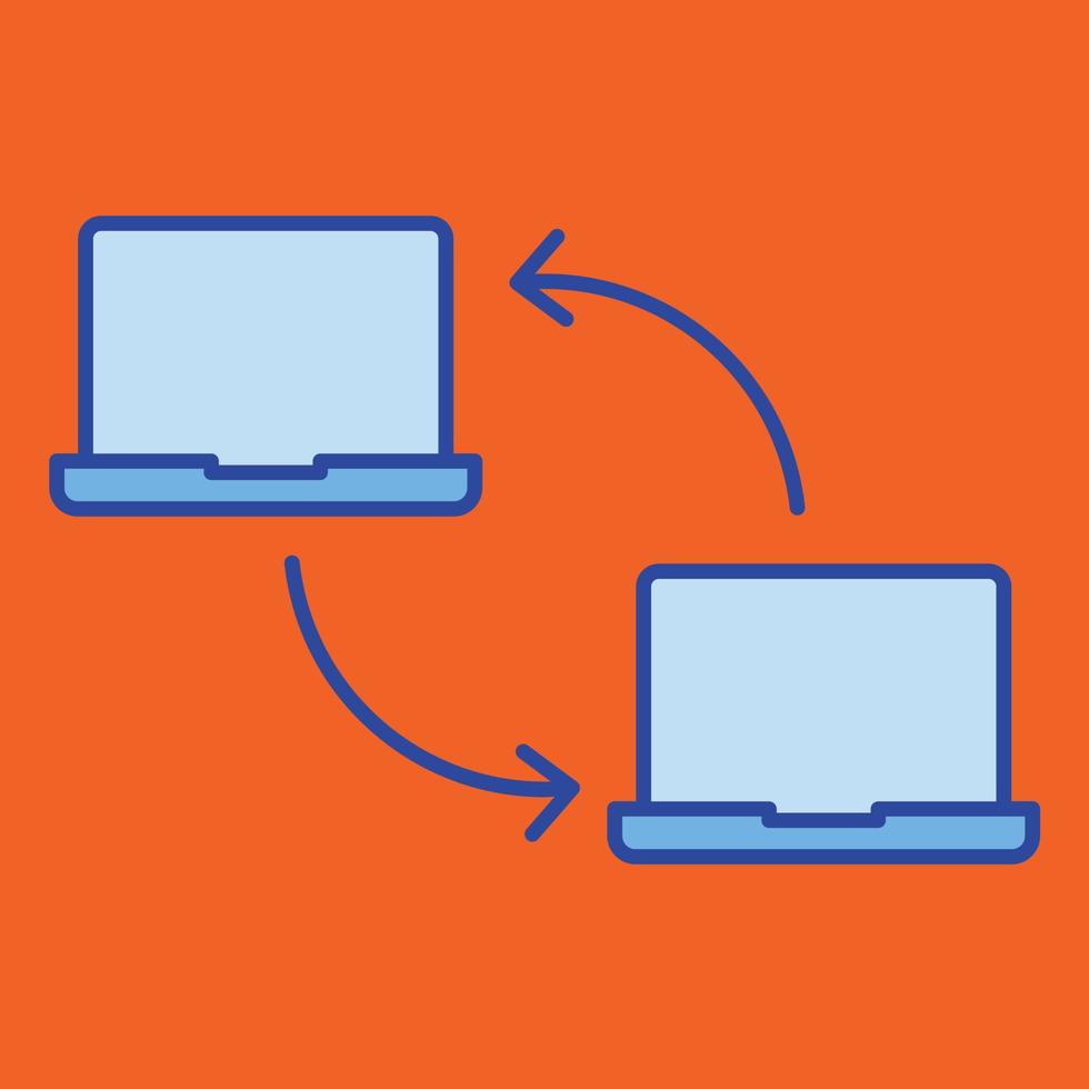dataöverföring vektor ikon som enkelt kan ändra eller redigera