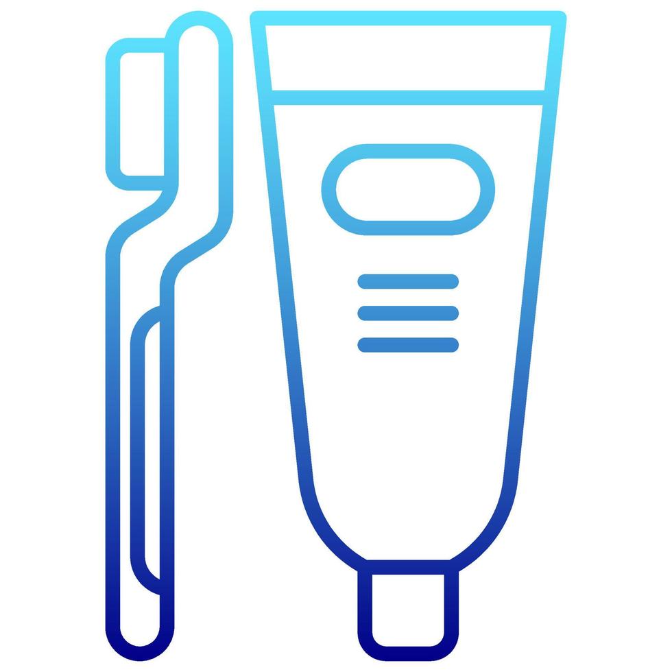 Zahnpasta-Symbol mit transparentem Hintergrund vektor