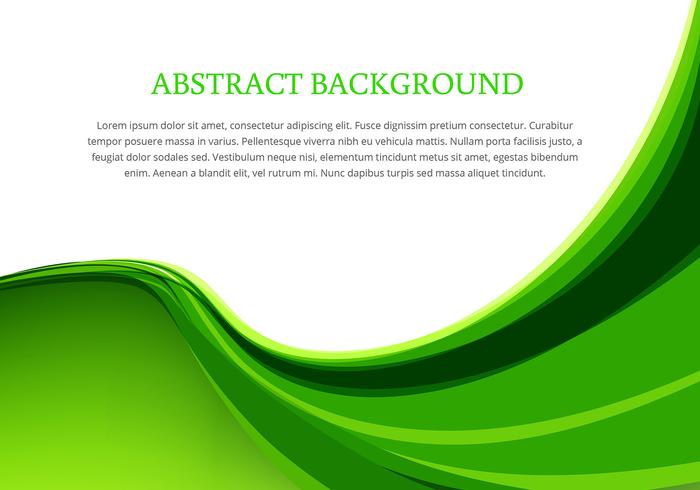 Grüne Welle Hintergrund Design Vektor