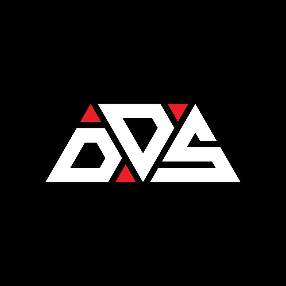 DDS-Dreieck-Buchstaben-Logo-Design mit Dreiecksform. DDS-Dreieck-Logo-Design-Monogramm. DDS-Dreieck-Vektor-Logo-Vorlage mit roter Farbe. DDS-Dreieckslogo Einfaches, elegantes und luxuriöses Logo. dds vektor