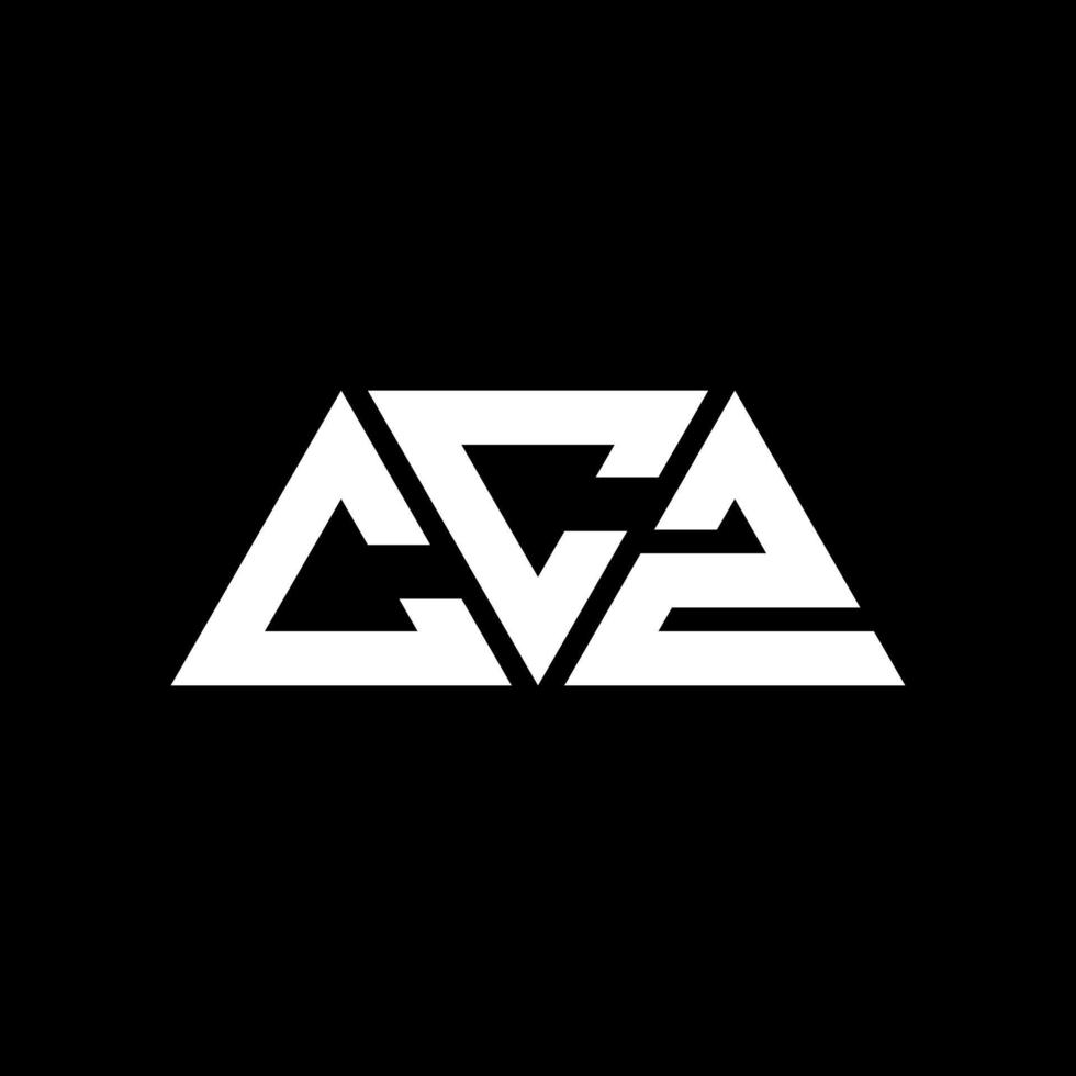 ccz-Dreieck-Buchstaben-Logo-Design mit Dreiecksform. Ccz-Dreieck-Logo-Design-Monogramm. Ccz-Dreieck-Vektor-Logo-Vorlage mit roter Farbe. ccz dreieckiges logo einfaches, elegantes und luxuriöses logo. ccz vektor