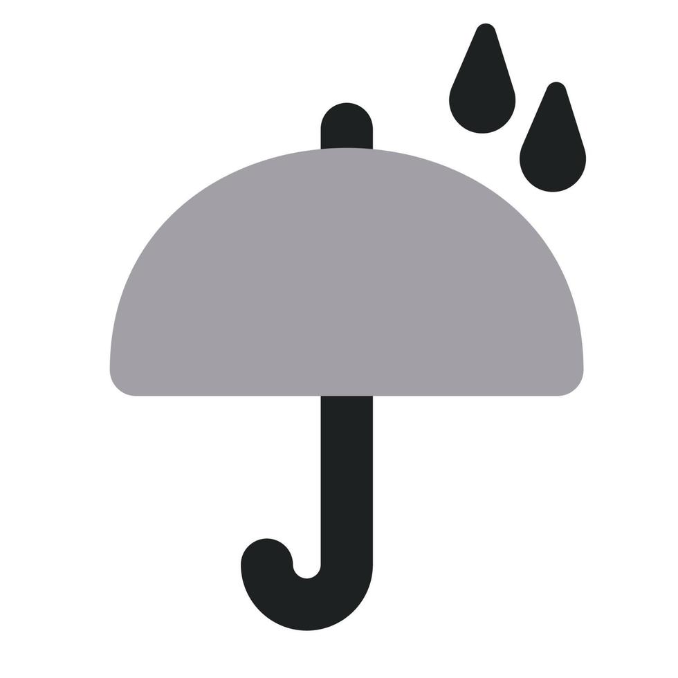regnperiod med två ton ikon vektor