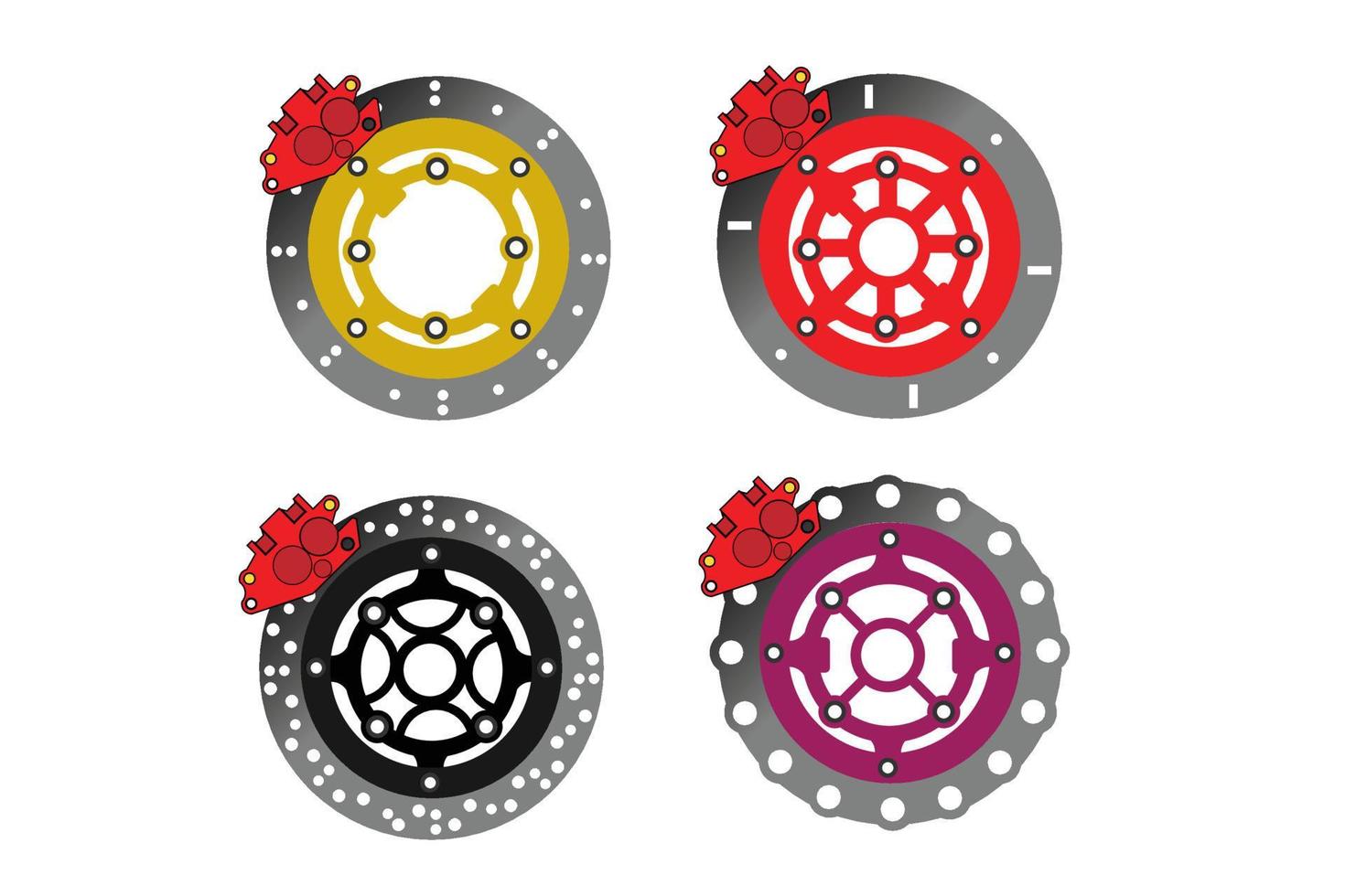 motorcykel skivbroms illustration vektor