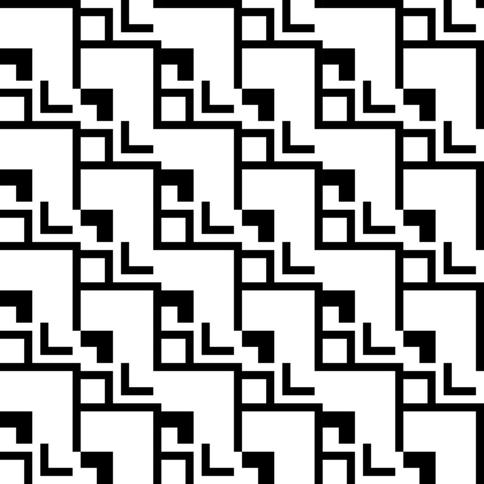 linjemönster fyrkantig vit svart sömlös bakgrund vektor