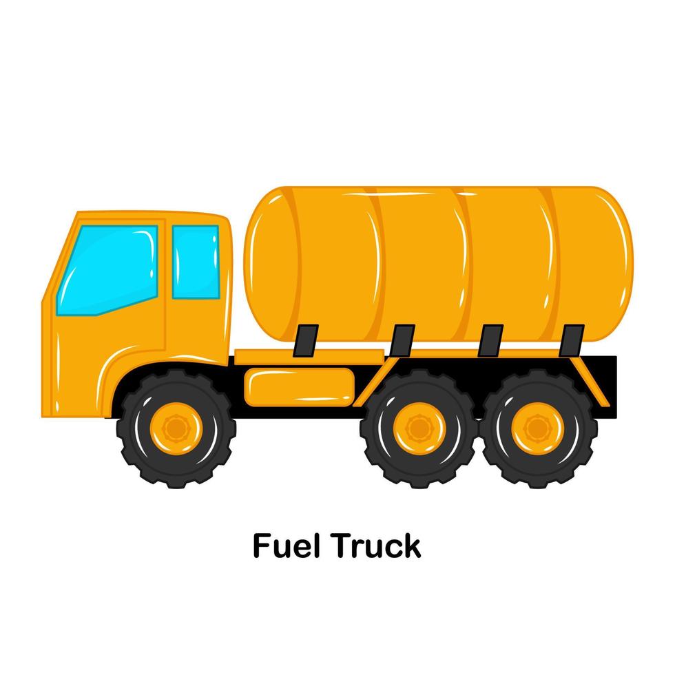 bränsle lastbil konstruktion fordon vektor