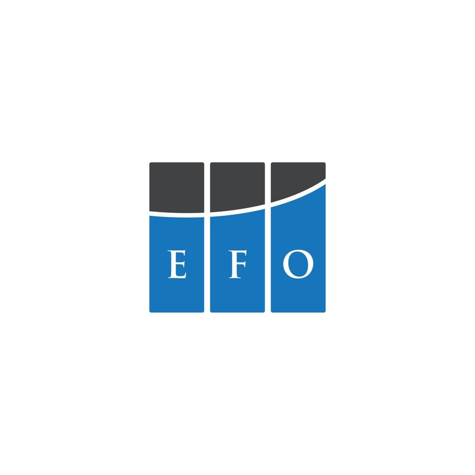 EFO-Brief-Design. EFO-Brief-Logo-Design auf weißem Hintergrund. efo kreatives Initialen-Brief-Logo-Konzept. EFO-Brief-Design. EFO-Brief-Logo-Design auf weißem Hintergrund. e vektor