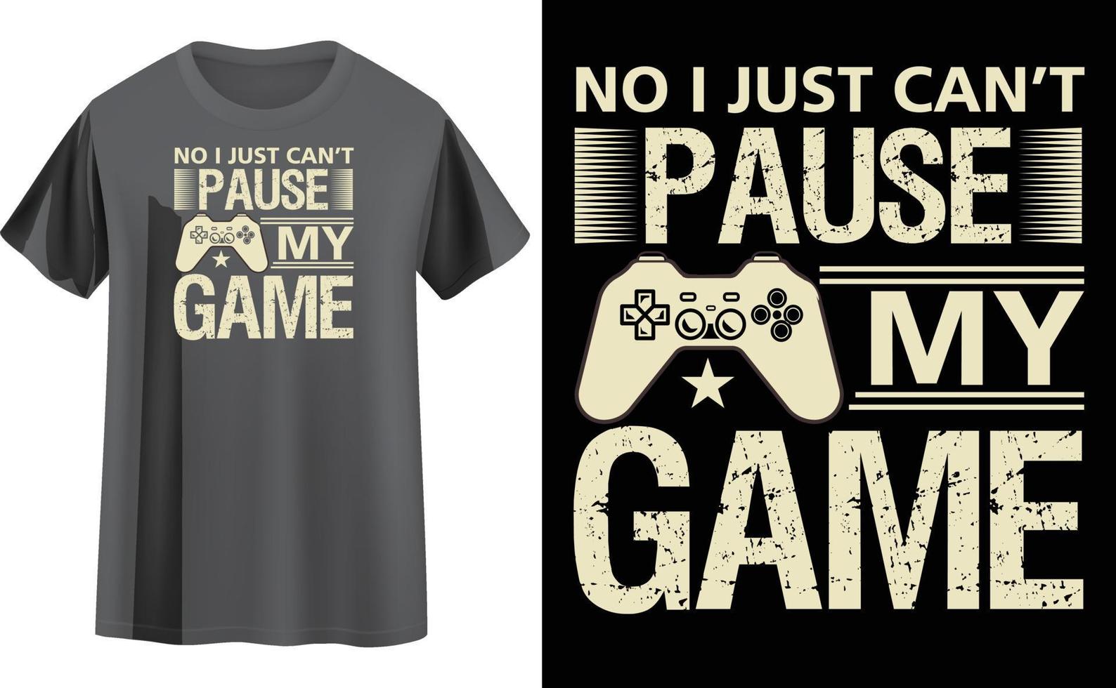 Gaming-T-Shirt-Design vektor