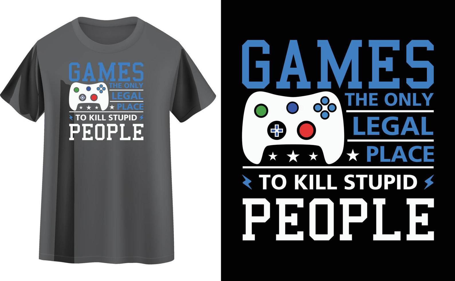 Gaming-T-Shirt-Design vektor
