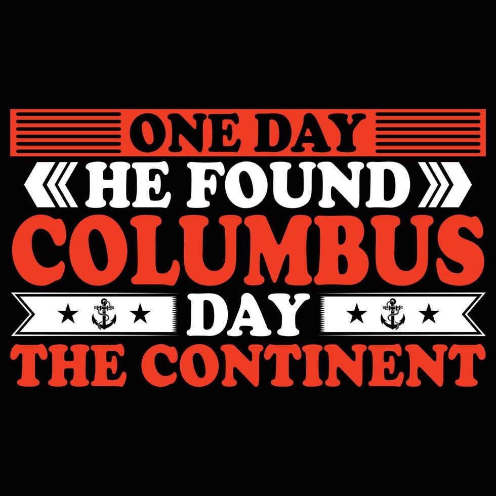 Columbus-T-Shirt-Design vektor