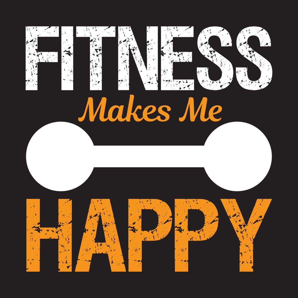 Fitness-T-Shirt-Design vektor