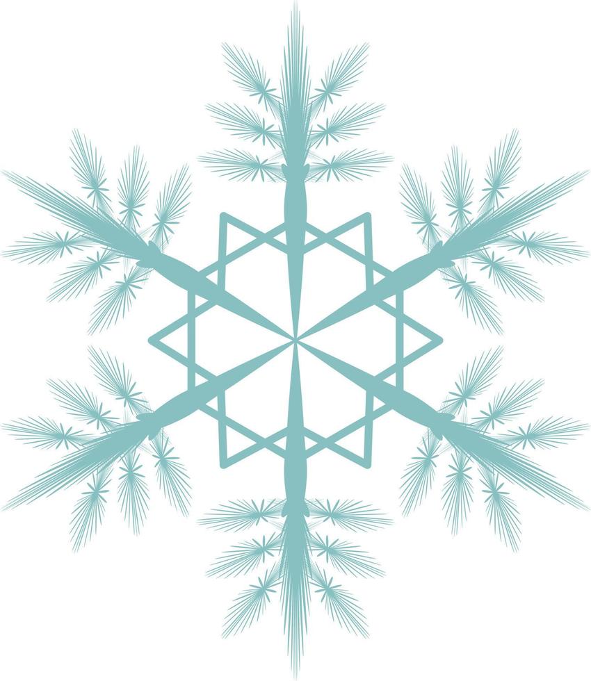 grafik des schneeflockenvektordesigns. das schöne element für viele zwecke. vektor