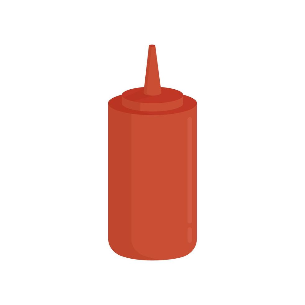 ketchup illustration isolerad på vit bakgrund. vektor