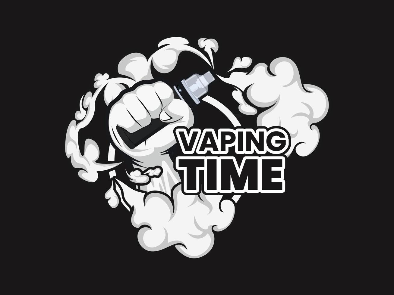 vape skull logotyp, vape shop logotyp vektor