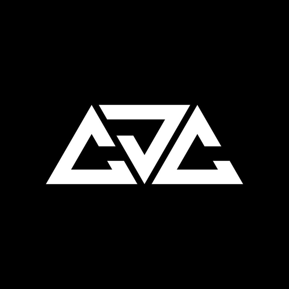 cjc-Dreieck-Buchstaben-Logo-Design mit Dreiecksform. CJC-Dreieck-Logo-Design-Monogramm. CJC-Dreieck-Vektor-Logo-Vorlage mit roter Farbe. cjc dreieckiges logo einfaches, elegantes und luxuriöses logo. cjc vektor