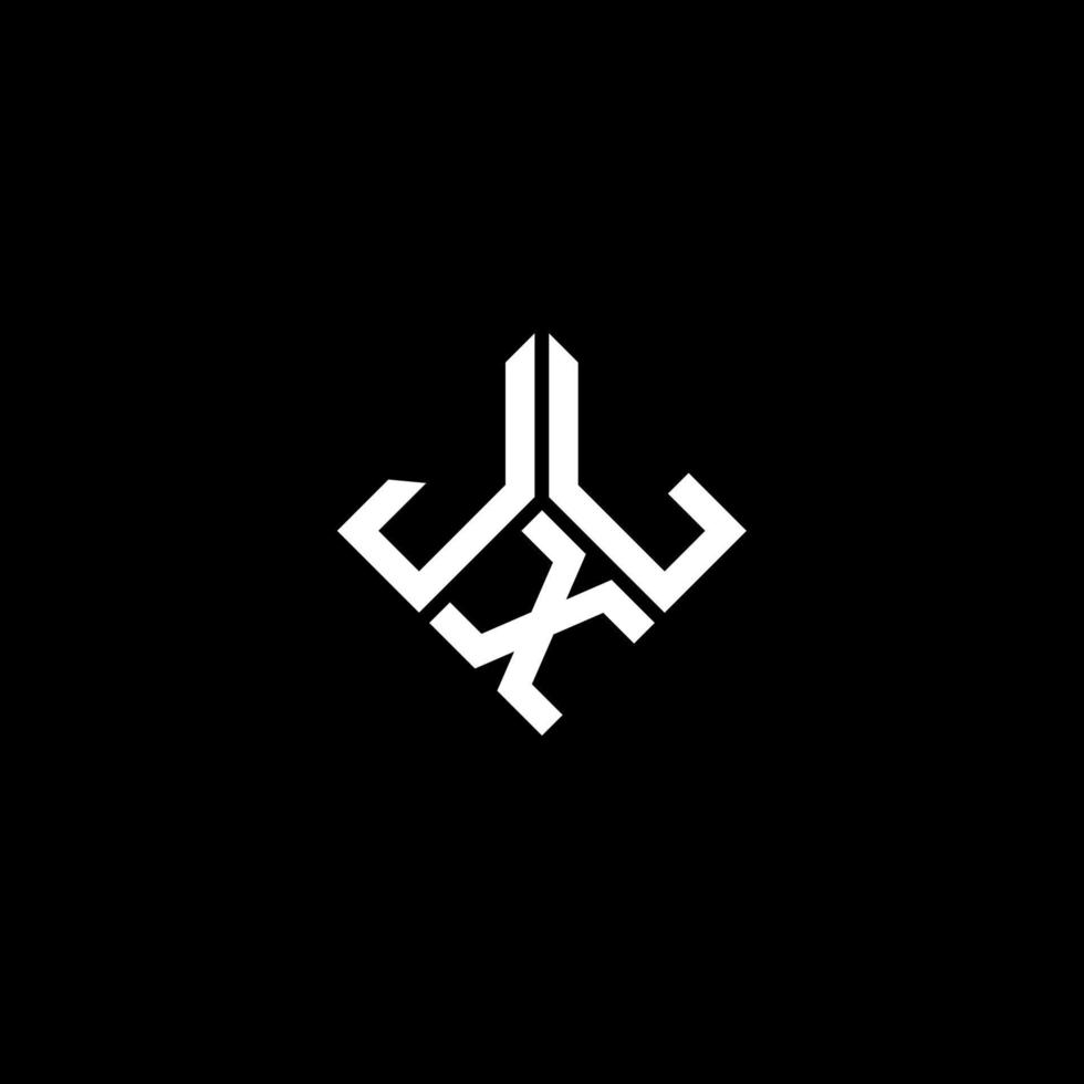 jxl brev logotyp design på svart bakgrund. jxl kreativa initialer bokstavslogotyp koncept. jxl bokstavsdesign. vektor