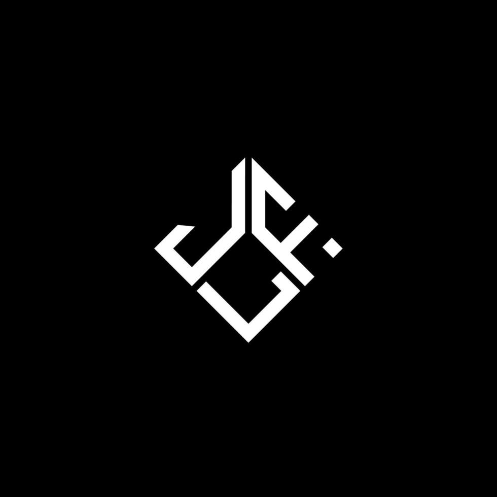 jlf brev logotyp design på svart bakgrund. jlf kreativa initialer bokstavslogotyp koncept. jlf bokstavsdesign. vektor