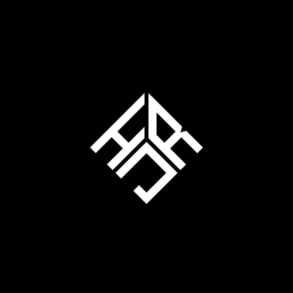 hjr-Buchstaben-Logo-Design auf schwarzem Hintergrund. hjr kreatives Initialen-Buchstaben-Logo-Konzept. hjr Briefgestaltung. vektor