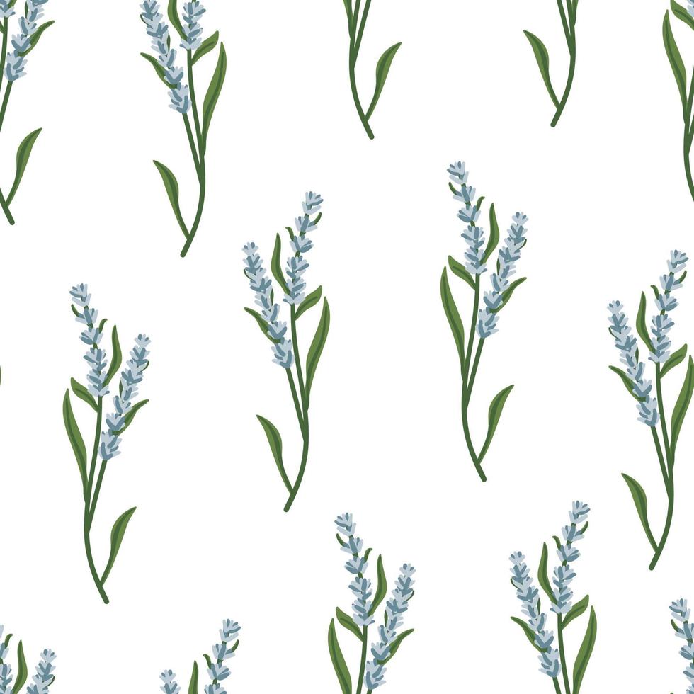 lila lavendel blommor vektor seamless pattern.violet lavendel bakgrund för tyg, papper och andra utskrifter och webbprojekt.