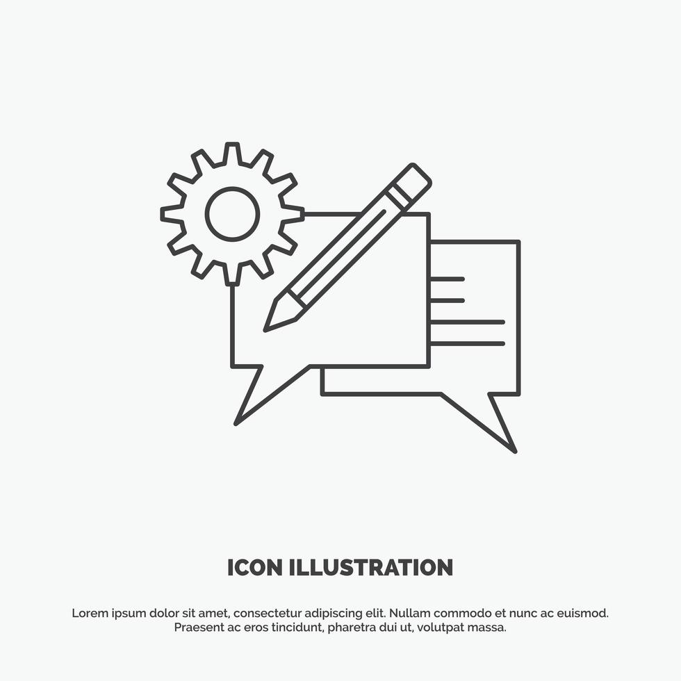 Online-Kommunikation Icon Design vektor