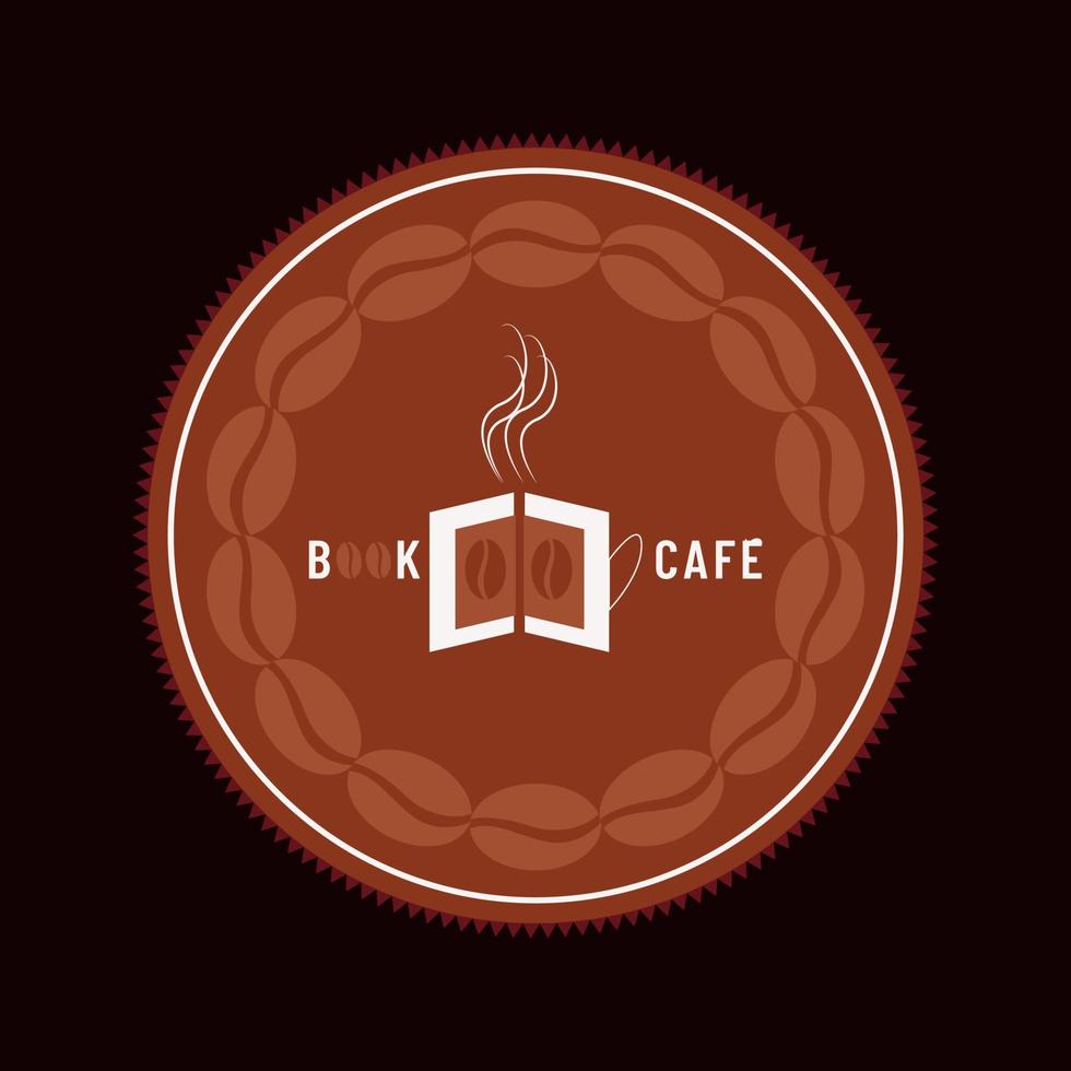 Modernes und einfaches Café-Logo-Design kostenlos vektor