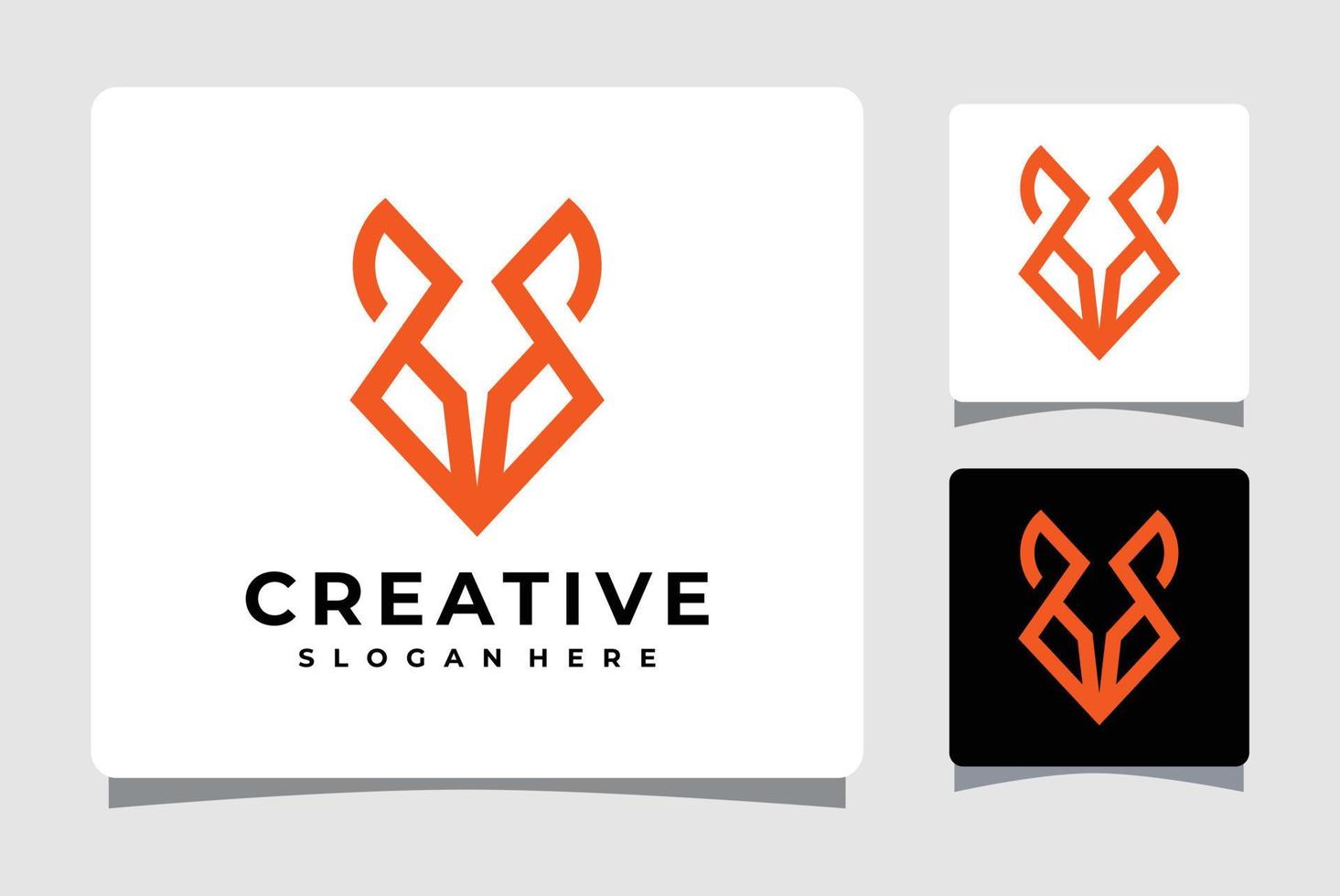 fox logotyp mall design inspiration vektor
