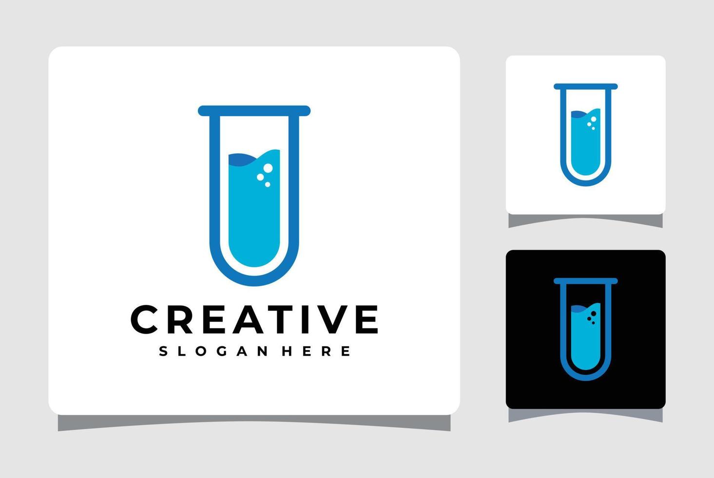 laboratorium logotyp logotyp mall design inspiration vektor